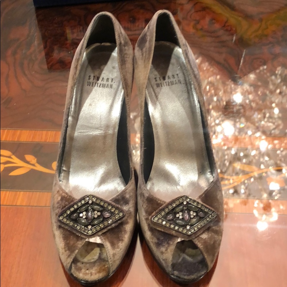 Stuart Weitzman velvet shoes size 7.5